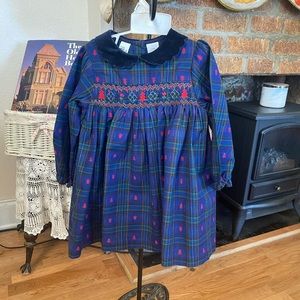 Baby UR It Smocked Infant Girls 2 piece Dress set Size 24 months